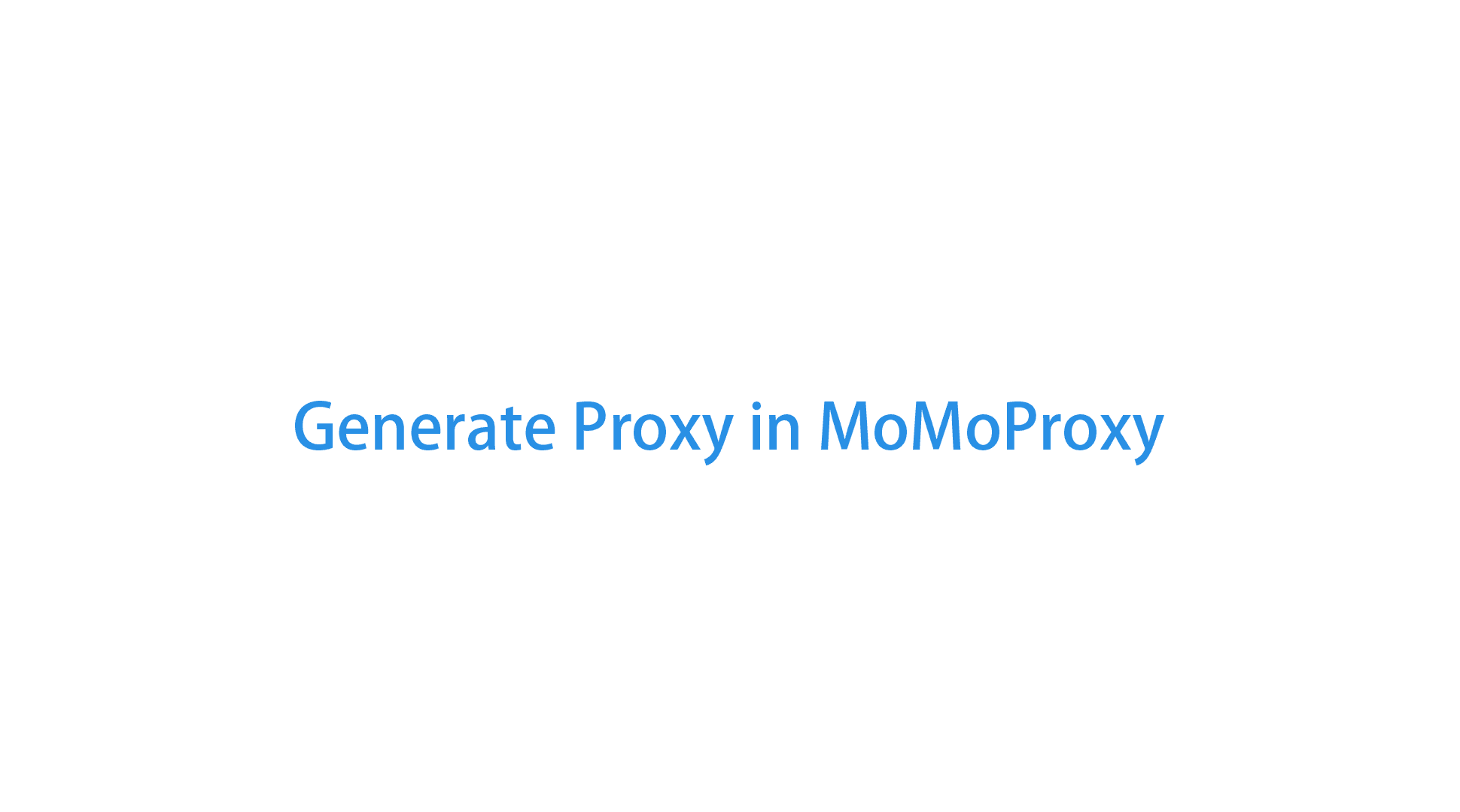 Làm thế nào để tạo IP dân dụng xoay vòng trong Bảng điều khiển MoMoProxy