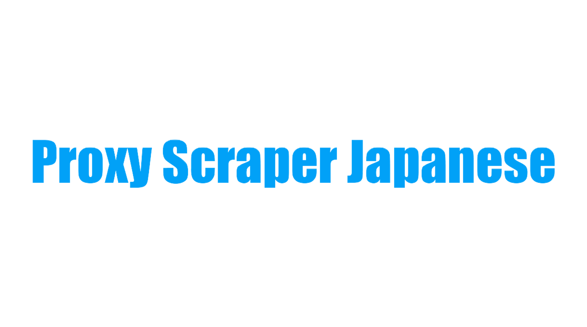 Proxy Scraper Japanese