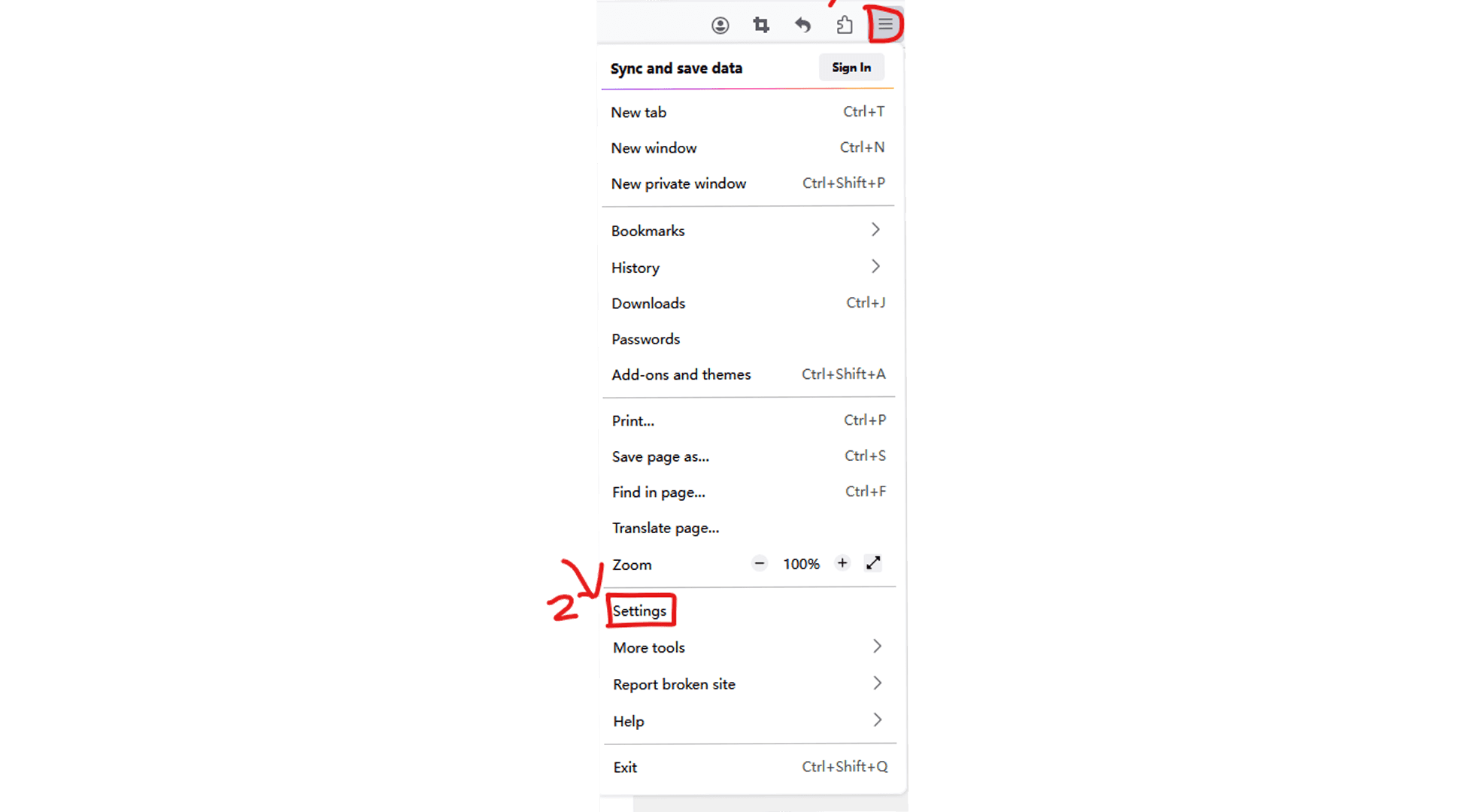 proxy settings in firefox settings