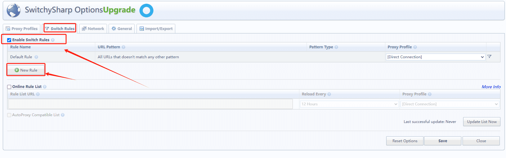 add new rule for managing proxy