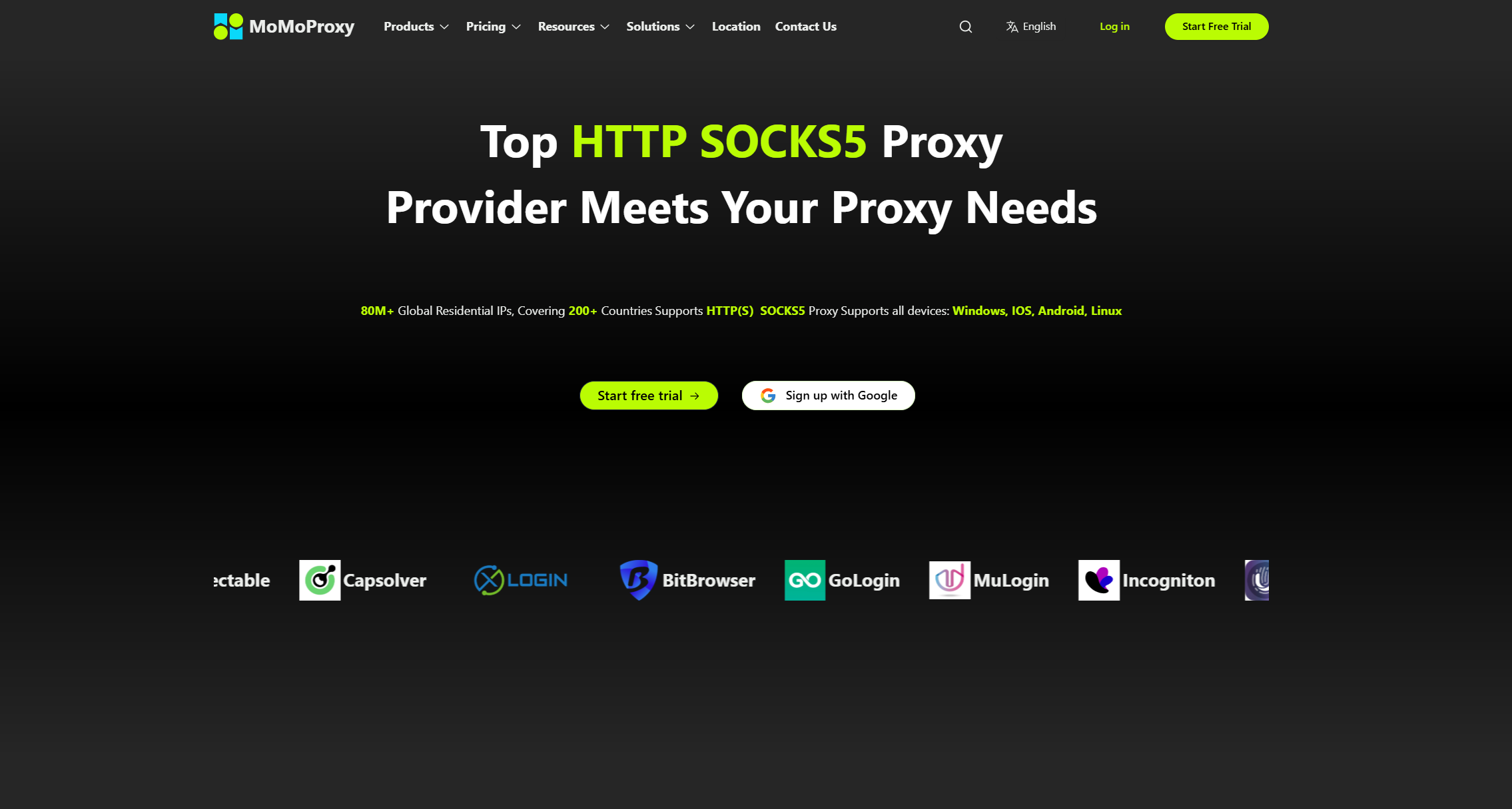 momoproxy homepage