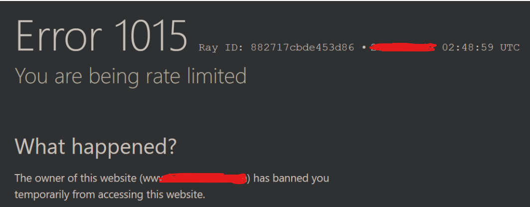 cloudflare error 1015