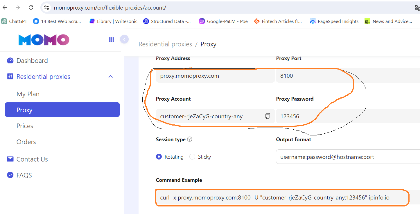 generate proxy