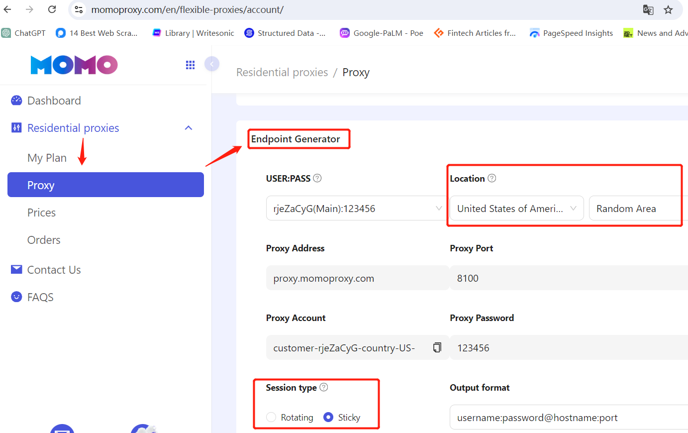 generate proxy