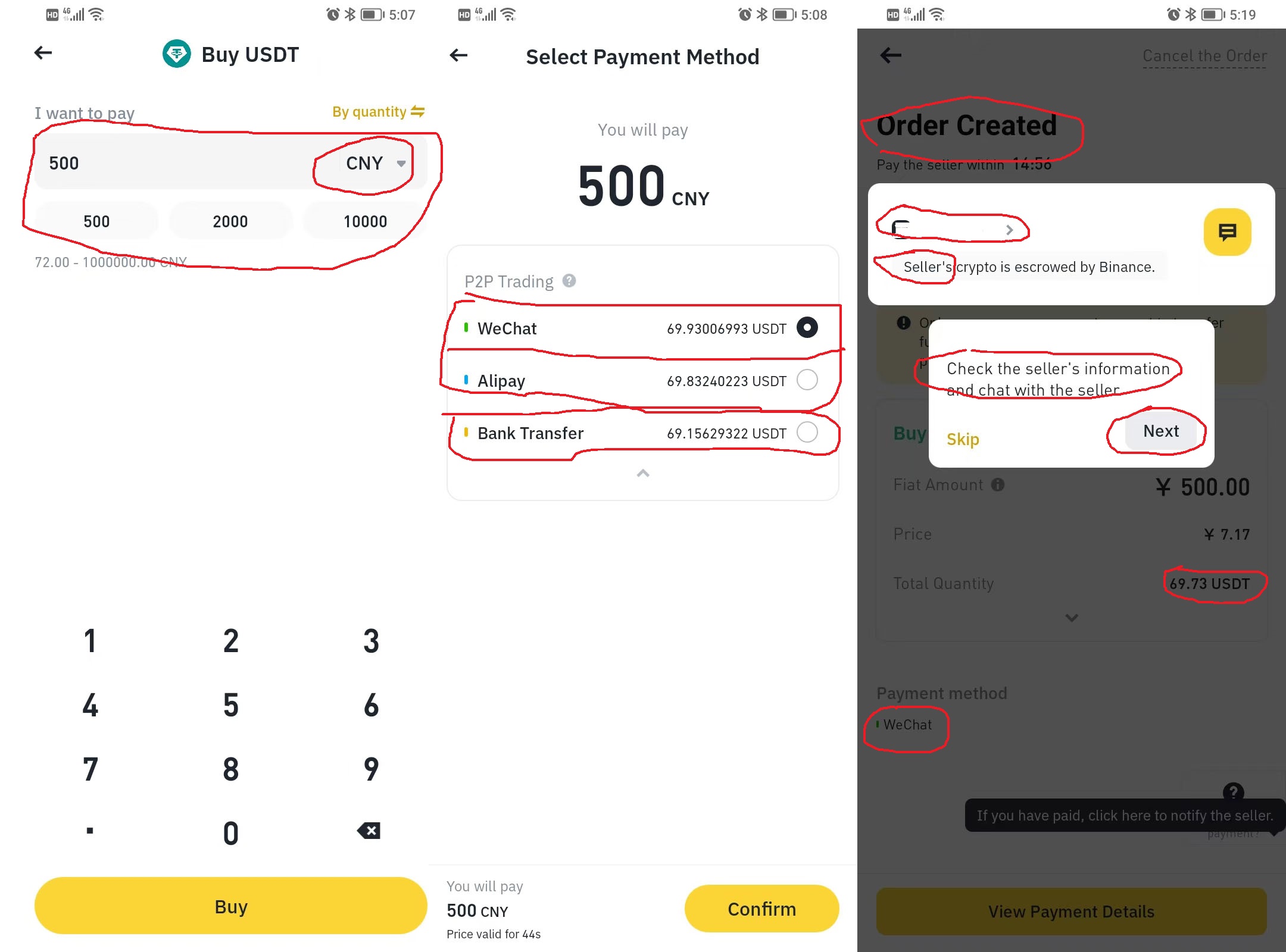 deposit USDT by Alipay WeChat in binance 2